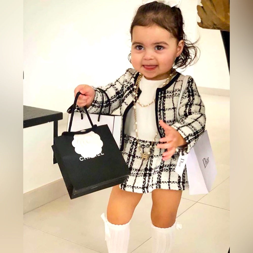 LAST CHANCE! Chanel Inspo Tweed Shorts Suit by Max Studio 2T